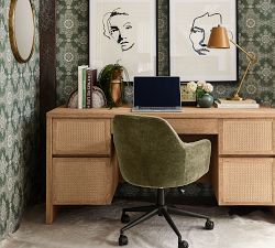 Parker Leather Task Table Lamp (22")