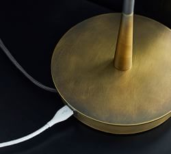 Reese Metal Articulating USB Task Table Lamp (18")