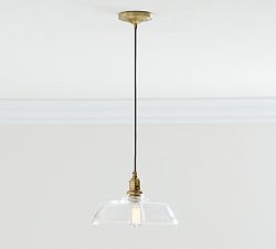 Farmhouse Glass Cord Pendant (13")
