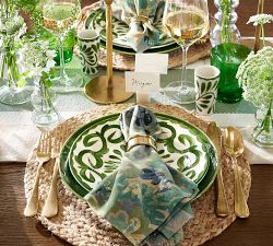 Green Swirl Glassware Collection