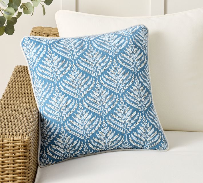 Kravet Linden Reversible Outdoor Pillow | Pottery Barn