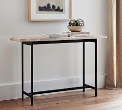 Lennox Travertine Console Table (47.5")