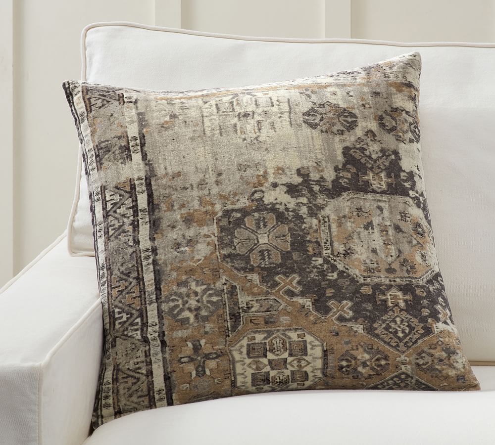 Zayden Printed Velvet Pillow Cover by Pottery Barn