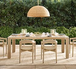Aptos Rectangular Extendable Outdoor Dining Table (87"-116")