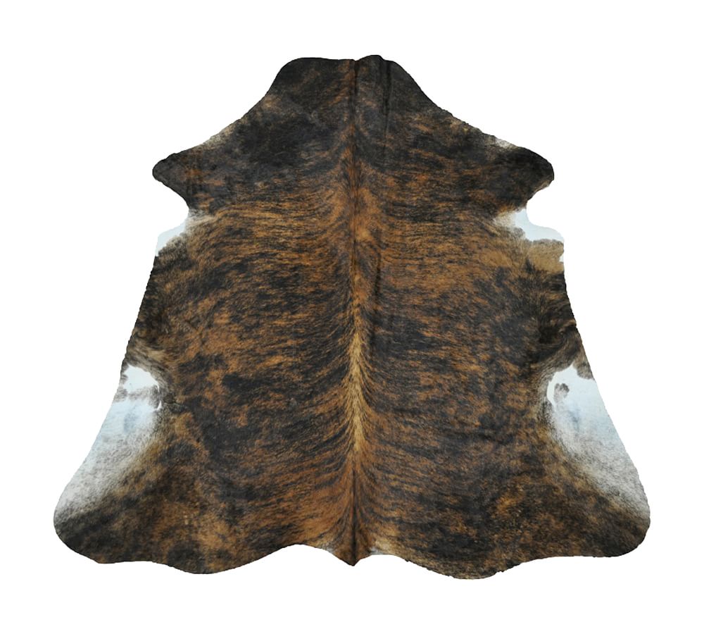 Brindle Brown Multi Cow Hide Rug by Pottery Barn