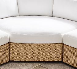 Kostas Wicker 5-Piece Outdoor Wedge Sectional (176")