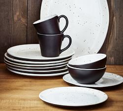 Rustic Speckled Handcrafted Terracotta Dinner Plates - Set of 4