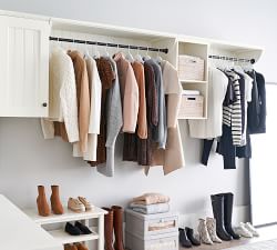 Aubrey Shelf with Closet Rail (30"-48")