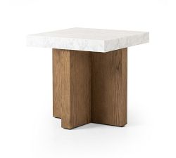 Darnell Marble Square End Table (22")