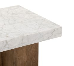 Darnell Marble Square End Table (22")