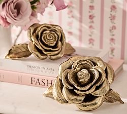 LoveShackFancy Brass Rose Object