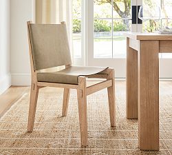 Noe Leather Sling Dining Chair