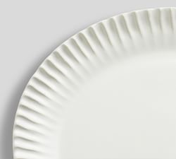 Ridge Textured Stoneware Salad Plates