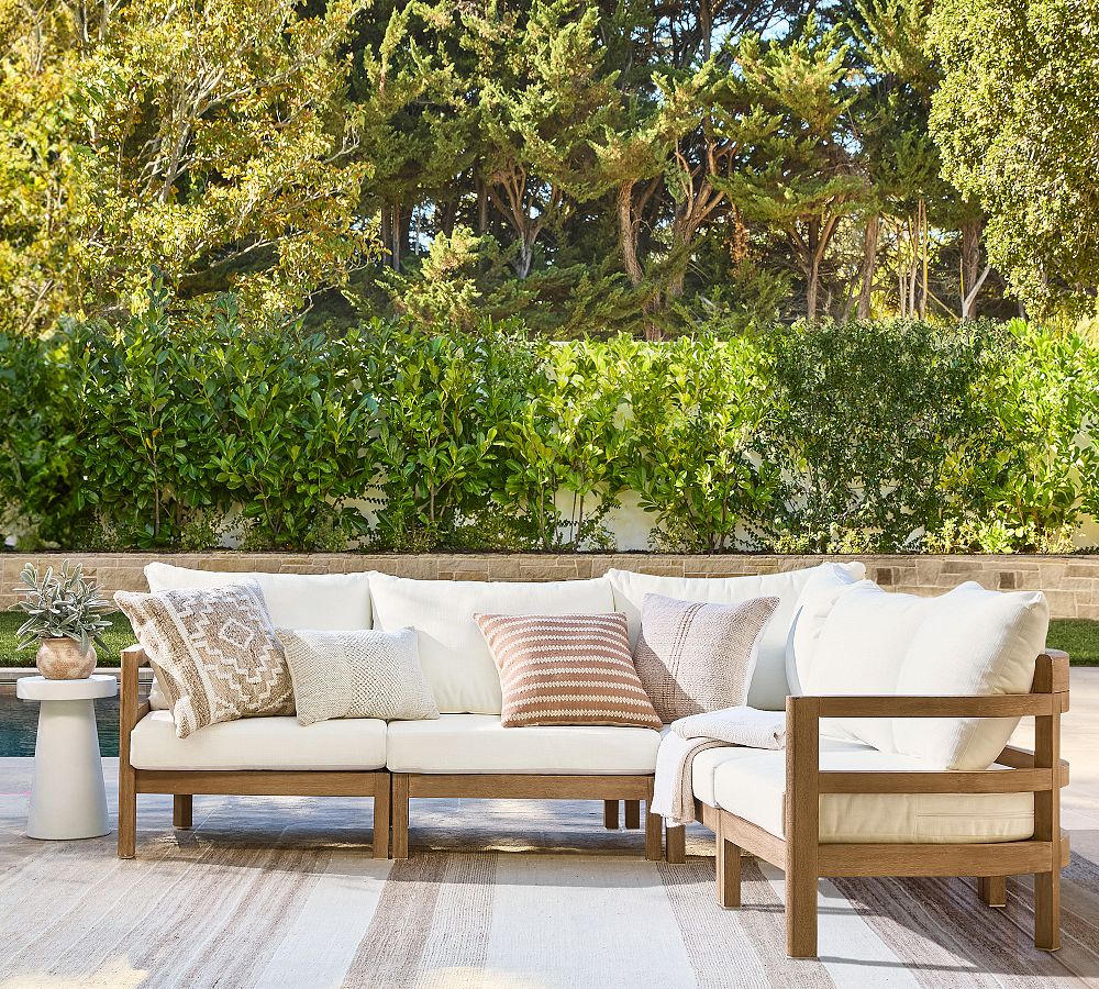 Woodside 5-Piece Outdoor Sectional (89") by Pottery Barn