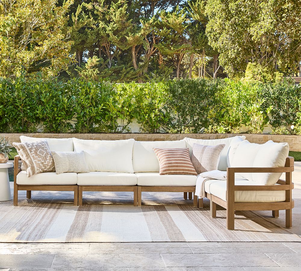 Woodside 6-Piece Outdoor Sectional (118") by Pottery Barn