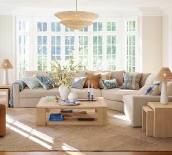 Blair Herringbone Rectangular Grand Coffee Table (60")