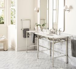 Everson 66" Metal Double Sink Vanity by Michael Graves Design