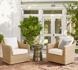Frog Drum Metal Outdoor Side Tables (12"-25")