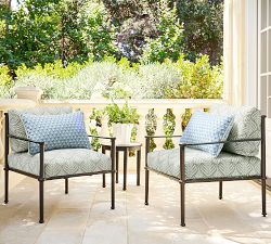 Kravet Blossom Petite Floral Lumbar Outdoor Pillow