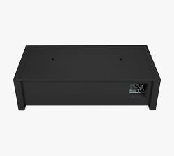 Asher Metal Rectangular Propane Fire Pit Table with Lid Cover (52")