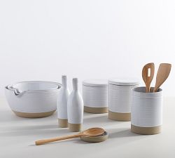 Quinn Handcrafted Stoneware Crock Utensil Holder