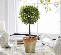 Faux Boxwood Topiary