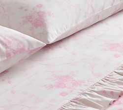 LoveShackFancy Rose Ruffle Pillowcases - Set of 2