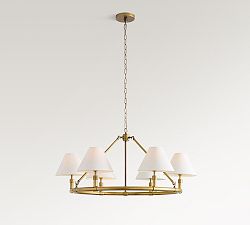 Open Box: Chambers Metal Round Chandelier, Small (36") - Vintage Brass