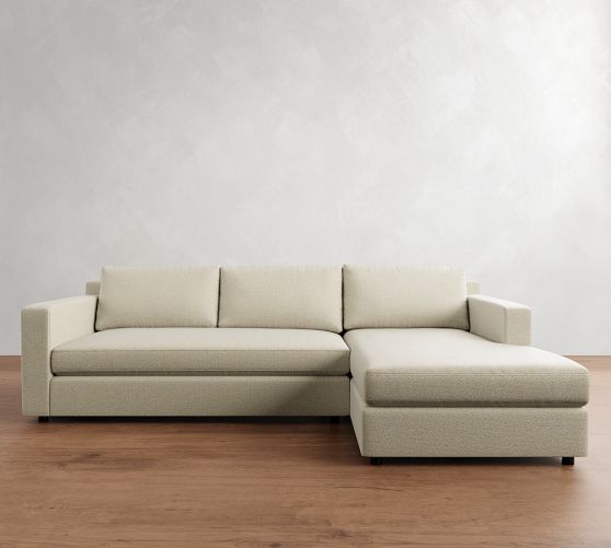 Pacifica Wide Arm Chaise Sectional (107") by Pottery Barn
