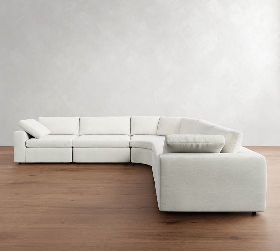 Dream 5-Piece Curved Wedge Sectional (137") by Pottery Barn
