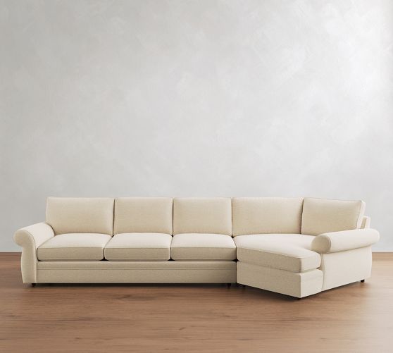 Pearce Roll Arm Deep Seat Cuddle Chaise Sectional (142"-172") by Pottery Barn