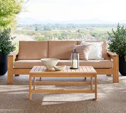 Malibu Teak Rectangular Outdoor Coffee Table (45")