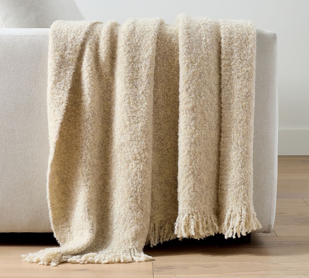 Boucle Knit Throw by Pottery Barn