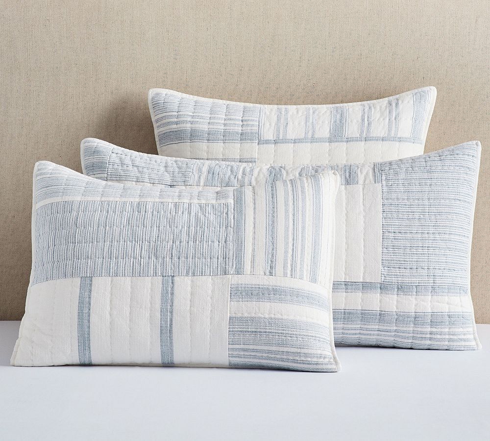Hawthorn Handcrafted Patchwork Cotton Quilted Sham by Pottery Barn