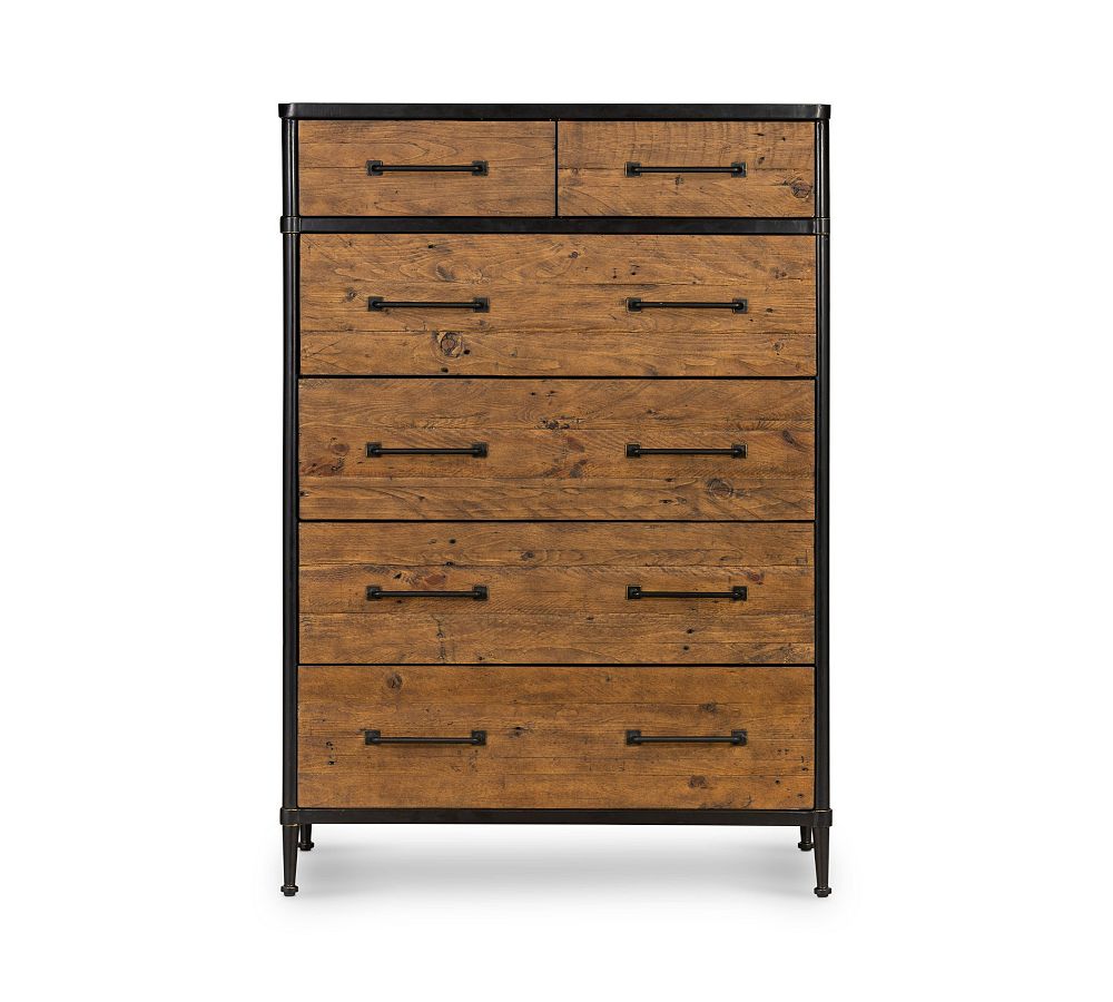 Juno Reclaimed Wood 6-Drawer Tall Dresser (36") by Pottery Barn