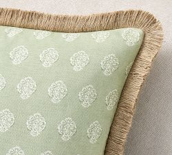 Kravet Blossom Fringe Pillow Cover