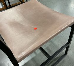 Open Box: Hardy Leather Dining Chair - Morrison Gray, Bronze
