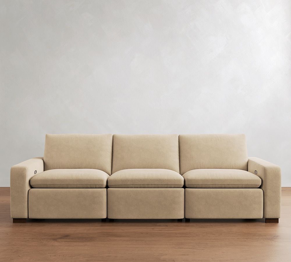 Westlake Leather Power Reclining Sofa (84"-118") by Pottery Barn
