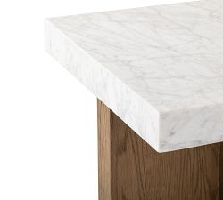 Darnell Marble Square End Table (22")