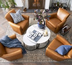 Delaney Round Marble Nesting Coffee Tables