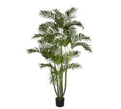 Faux Narrow Areca Palm Trees