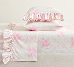 LoveShackFancy Rose Ruffle Pillowcases - Set of 2