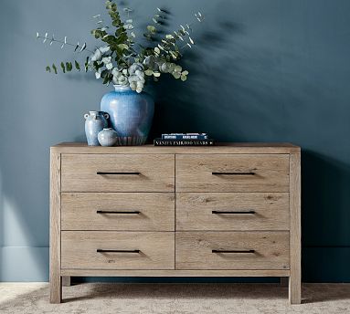 dresser pottery barn Farmhouse 6-Drawer Dresser, Seadrift