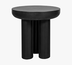 Alina Concrete Round  Side Table (20")