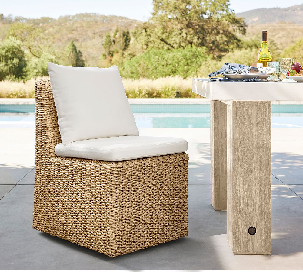 Kostas Wicker Outdoor Dining Chair by Pottery Barn