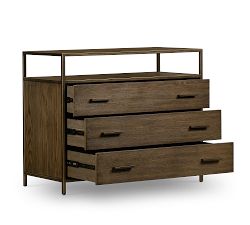 Modern Oak 3-Drawer Dresser (42")