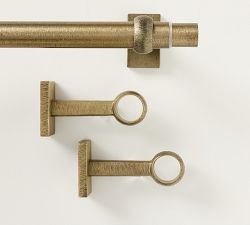 Cast Iron Curtain Rod &amp; Wall Bracket