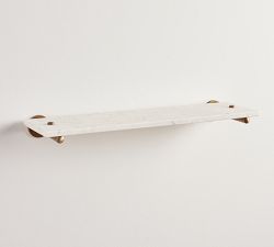 Linden Handcrafted Marble Shelf (24")