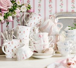 LoveShackFancy Garden Floral Mugs - Set of 4