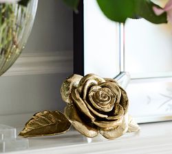 LoveShackFancy Brass Rose Object